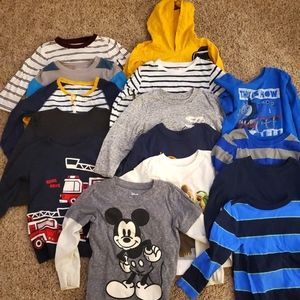 15 toddler 2t boys long sleeve shirts